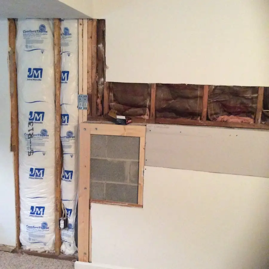 Wall insulation replacement during Structural Drying in Sunny Isles Beach